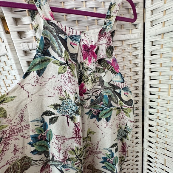 Floral Bibbed Overalls - Picture 12 of 14